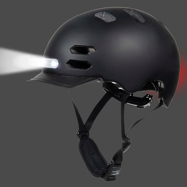 Bicycle Safety Smart Helmet with LED Auto Rear Light EPS Material Protective Function Customizable Logo