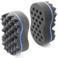 Factory Custom High Density Curl Hair Twist Two Sides Wave Foam Hair Sponge