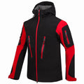 Custom Men's Softshell Jacket Outdoor Sports Waterproof Warm Fleece Hooded Clothing Climbing Mountain Hiking Hunting Windproof