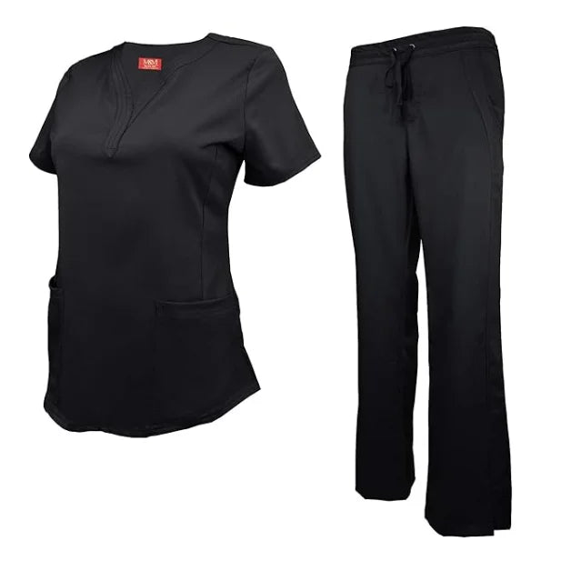 Wholesale Price Originals Natural Uniforms Women's Ultra Soft Drop-Neck 2 Pocket Scrub Set Premium Hospital Doctor Uniform