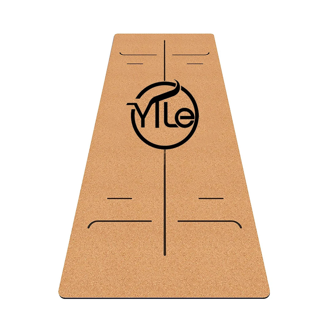 Natural Cork Eco Friendly Corkwood Portugal Tpe Anti slip Yoga Mat Eco Friendly 3mm