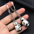 Custom Cartoon Logo Mini Boxing Glove Keychains 3D Zinc Alloy Eco-friendly Key Rings Hanging Pendants Sports Parties Teams