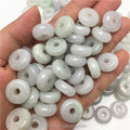 Myanmar Jade Grade a Waxy Kind of Small Buckle Jade Donut Pendant Pendant Jade Crafts Factory Wholesale