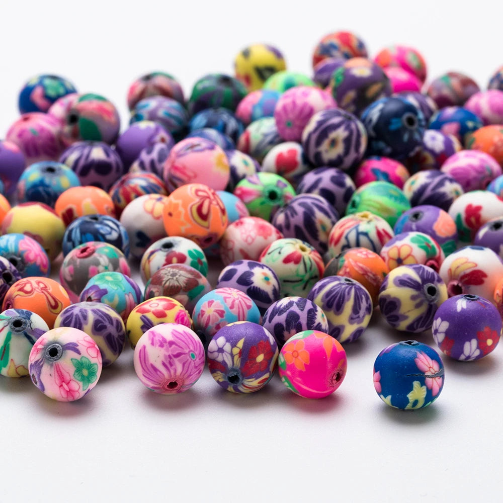 Small Bridge 6/8/10MM Trendy Colorful Rondelle Beads (Crystal Lampwork Glass) DIY Jewelry Making Bracelet Accessories for Women