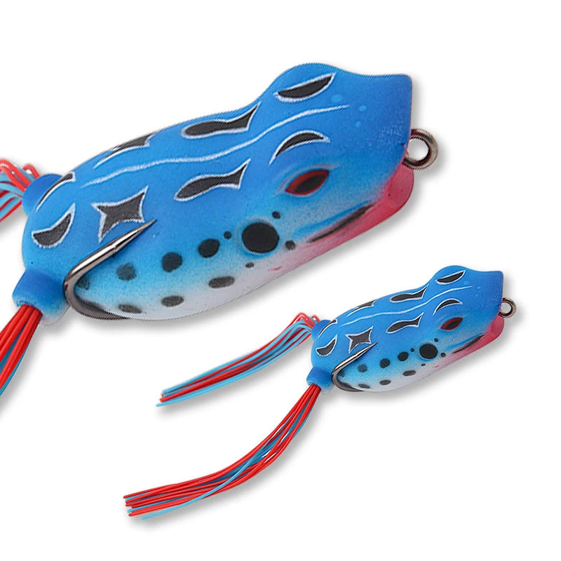New Frog Bait TOP WATER Soft Lures13g/113mm Double Hooks Artificial Silica Gel Bait Fishing Lures Artificial Bait