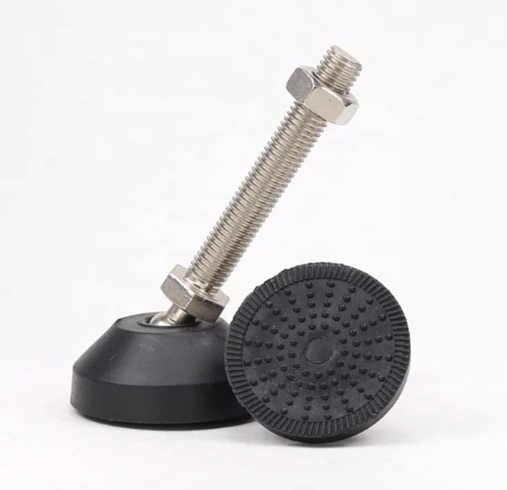 Anti Slip Revolving Adjustable Metal Leveling Foot Adjustable Foot With Nylon Base Furniture Leveling Adjustable Screw