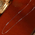 Ruyi Minimalist 0.9ctw Diamond Charm Necklace for Women Laser Holed Rose Cut round Pear Jewelry