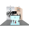 Easy Assemble Portable Carrying Alu Booth Backdrop Stand Advertising Equipment Expo Tradeshow  Booth Exhibition Display Booth