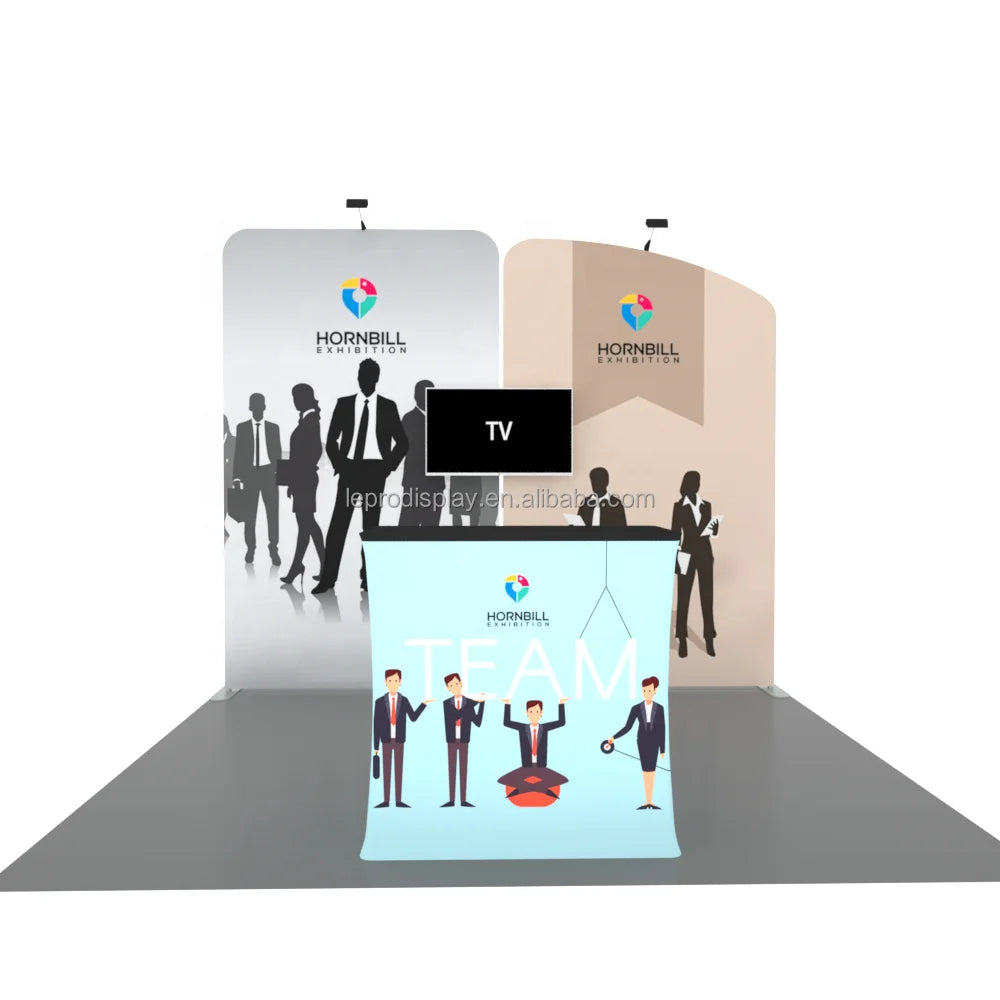 Easy Assemble Portable Carrying Alu Booth Backdrop Stand Advertising Equipment Expo Tradeshow  Booth Exhibition Display Booth