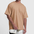 Wholesale High Quality Custom Logo Cotton Solid Color Tshirts Plus Size Short Sleeved T Shirts for Men