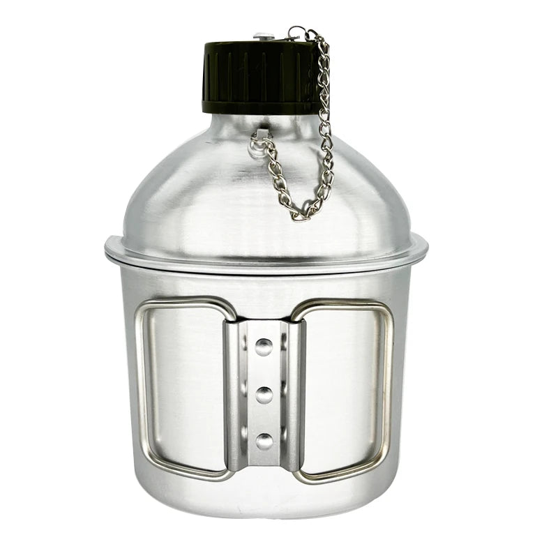 Outdoor Multifunctional Kettle Combination Aluminum Lunch Box Warm Camouflage Camping Tactical Kettle Set Survival Gear