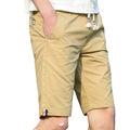 Summer Shorts Men Classic Shorts Big Size Youth Slim Casual Short Pants Solid Elastic Waist Loose Sport Walk Bodybuilding