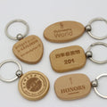 Personalized Wedding Favor Engraved Names Wooden Keychain Gift Customized Wedding Party Keepsake Wood Keychain Key Tag