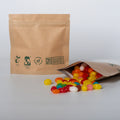 Custom 100% Biodegradable Resealable Packaging Pouches Zip Lock Bag Frosted Window Food Coffee Stand Shopping Made Plastic