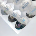 Low Moq Vinyl A4 Paper Degree Certificate Label Clear Hologram Transparent Stickers Printing Holographic Security Sticker