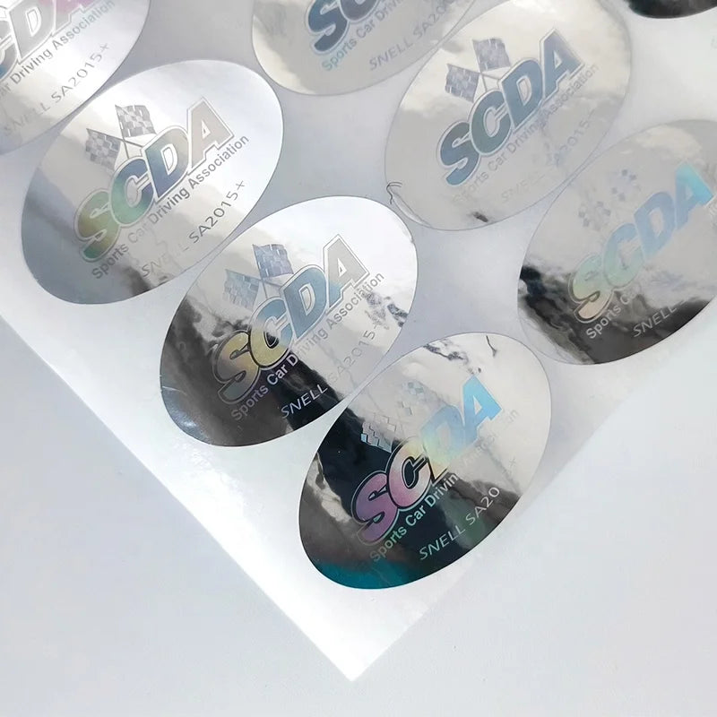 Low Moq Vinyl A4 Paper Degree Certificate Label Clear Hologram Transparent Stickers Printing Holographic Security Sticker