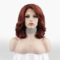 Celebrity 16inch Short bob Cut Brown Hair Matte Heat Resistant Fiber Synthetic Wigs Vendor