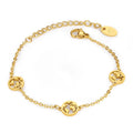 Hot Selling High-quality Hollowed Out Map Bracelet Women's Titanium Steel 18K Gold Stainless Steel Accessory Map Bracelet