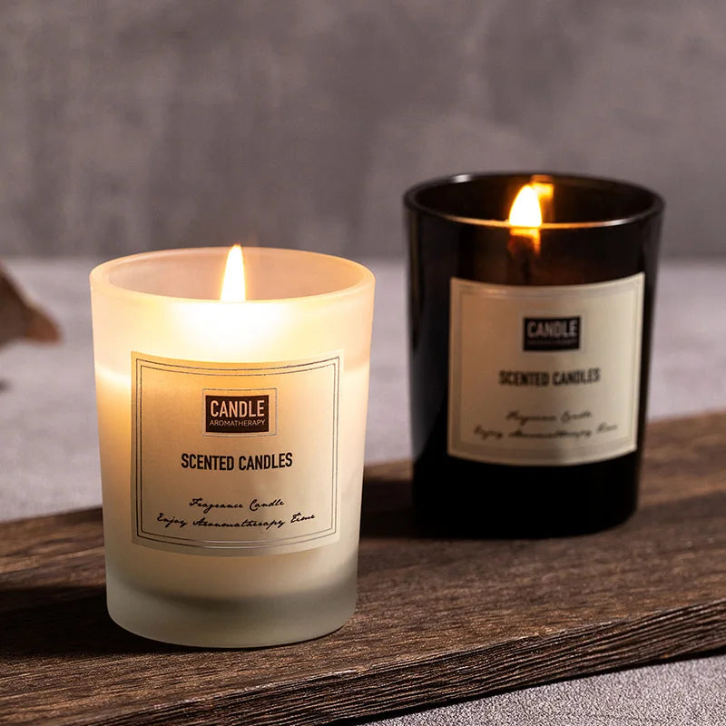Custom Christmas Gift Box Private Label Soy Wax Mini Home Fragrance Scented Candles Small Decorative Aromatic Candles Wholesale
