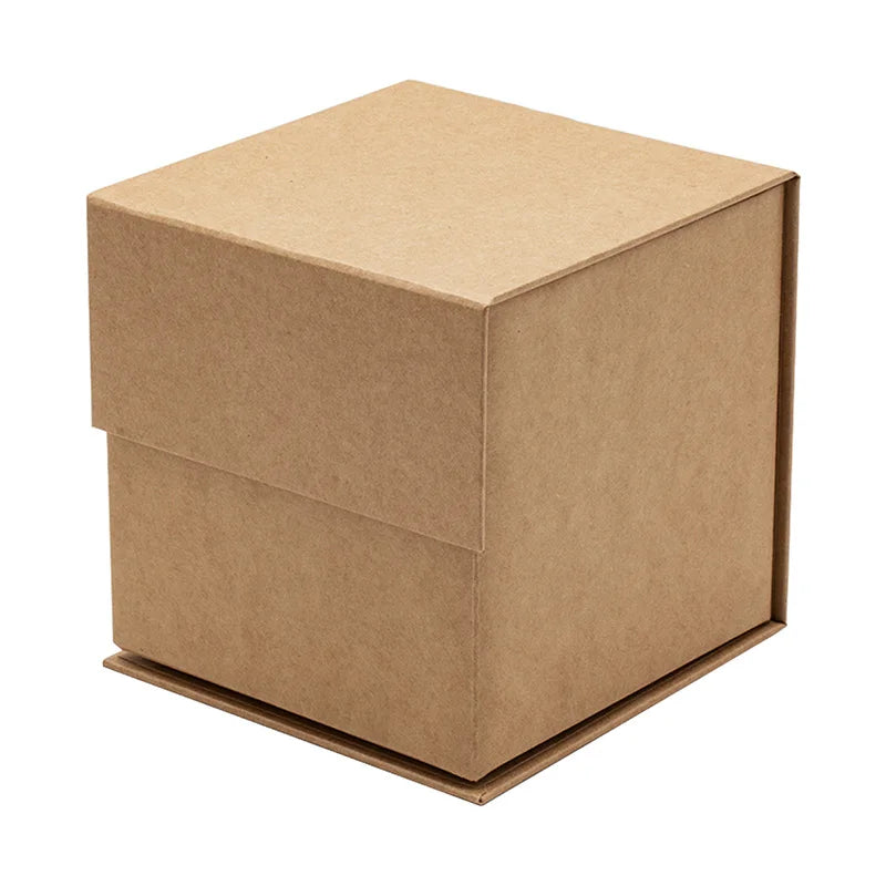 Custom Small Rigid Retail Packaging Brown Kraft Coffee Mug Magnetic Gift Box
