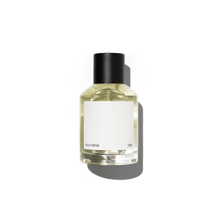 Noble Elegant Cylinder Glass Thick Bottom Perfume Bottle 30Ml 50Ml 60Ml 100Ml 120Ml Black Cap Screen Printing Custom Logo Wigs