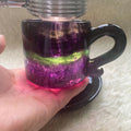 Factory Price Natural Crystal Handmade Colorful Fluorite Crystal Cup  Carving for Healing