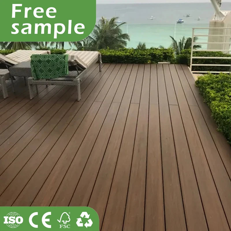 Outdoor Wpc Crackresistant Decking Suelo De Wpc Antideslizante Para Piscina Tarima De Madera Exterior