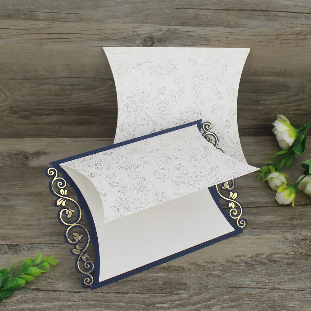 Customized Particular Wedding Invitations Luxury Elegant Black Hardcover Cards With Gold Foil and RSVP