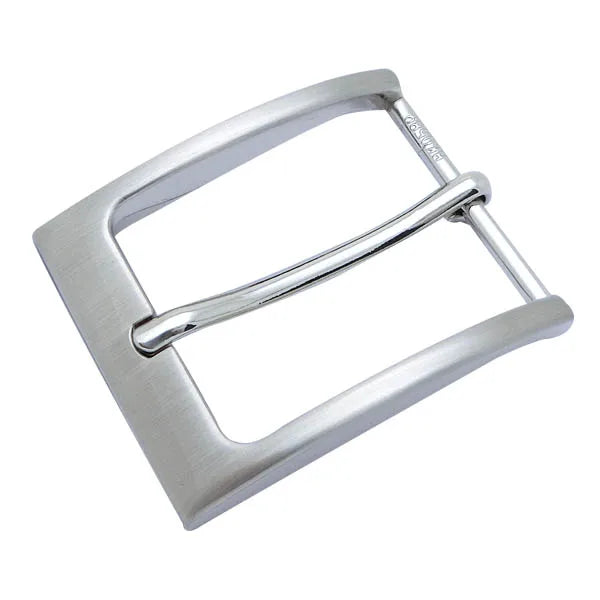 Eco-Friendly 35mm Simple Pin for Buckle Shiny Nickel Brushed Zinc Alloy for Western Style Nickel-Free Lead-Free Belts Printed