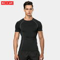 OEM Wholesale Mens Short Sleeve Compression Base-layer Running Gym T Shirt
