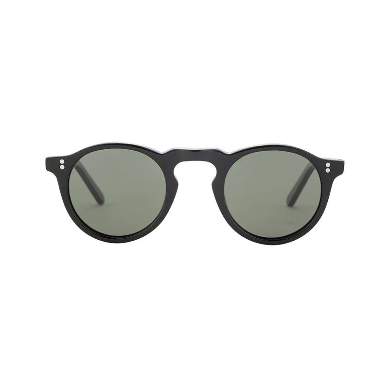 Vintage Fashion Small Round Custom Logo Men Women MazzucchelliAcetate Polarized Shades Sunglasses