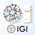 Starsgem HPHT CVD IGI Certified Lab Created Round Brilliant Cut Diamonds D VS VVS 2ct Big Diamond on Stock with IGI Certificate