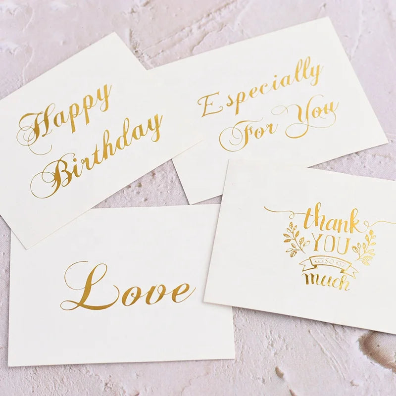 Customized Colorful Paper Thank You Card 6*8cm or Custom Size Screen Printing Paper & Paperboardpaper & Paperboard Hot Stamping