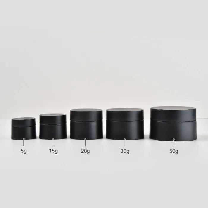 Small Portable pink White Blue Black Plastic Cream Jar Tin Container 5g 10g 15g 20g 30g 50g PP Face Care Cosmetic Packaging