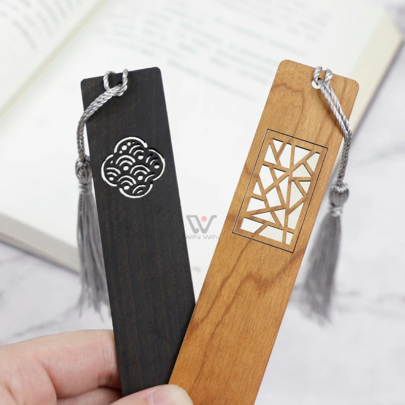 Wholesale Creative Wood Bookmark Hollowed Wooden Bookmark Set for Travel Gift for Souvenir Gift
