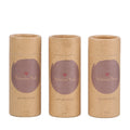 100% Plastic Free Cosmetic Round Containers Eco Friendly Essential Oil Paper Tube Lotion Stick Natural Kraft Paper Packaging