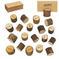 Tailai Rustic Wood Table Numbers Holder Wooden Place Card Holder Party Wedding Table Name Card Holder Memo Note Card