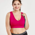 Plus Size Brassiere Fat Woman Large Size Big Cup Bust Boob Breasted Wireless Ladies Underwear Sports Bra for Big Breast