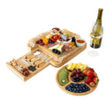 Bamboo Cheese Board and Charcuterie Gift Set with Knife for Entertaining - Bridal Shower Gift Wedding Gifts for Couples Utensils MegaBDM