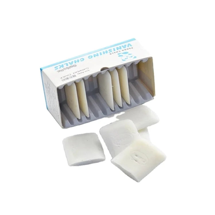 Garment Marking Auto Disappearing White Tailor Chalk Fabric Chalk Sewing Wax Based Tailor's Chalk for Cloth Marking