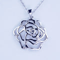 Hot Seller AAA CZ Stones Micro Pave 925 Sterling Silver Rose Pendant Women's Designer Necklace Fine Jewelry Pendants