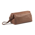 Customizable Portable Travel Cosmetic Bags Leather Makeup Bag Waterproof Leather Toiletry Makeup Bag