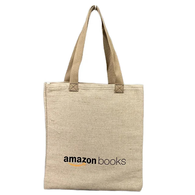 Cotton Bags Promotional Gift Jute Heavy Duty Fashion Jute Tote Bags Printable Jute Plant Basket Gym Bags