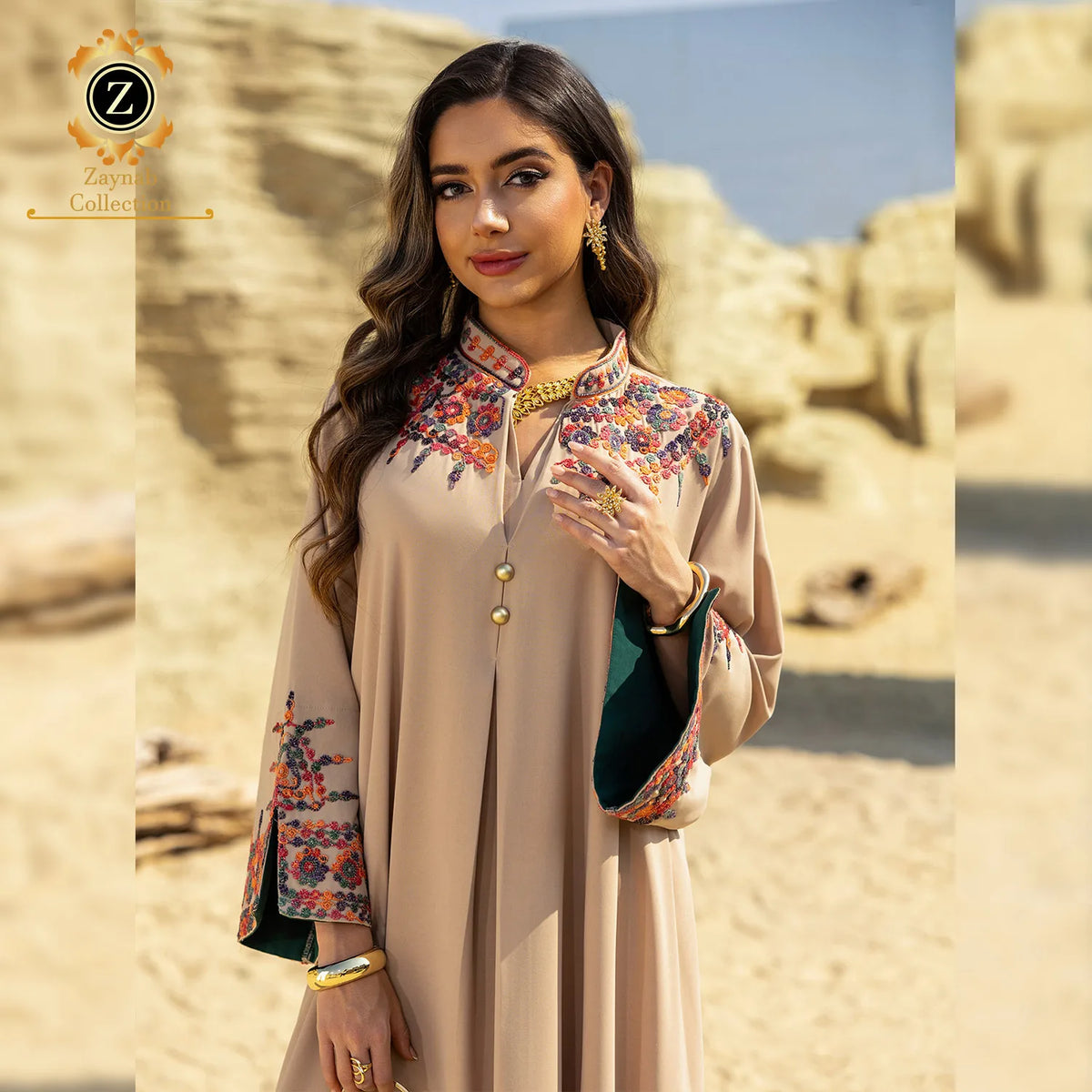 Zaynab Eid Jalabiya Latest Design Dubai Luxury Dress Ramadan Abaya Femmes Robe Musulmane Abaya Women Muslim Dress Jalabiya MegaBDM