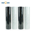 For New Arrival Soft Camouflage Leopard Holographic Stars Pattern Heat Transfer Film 0.15mm Thick Rolls Iron Fabric