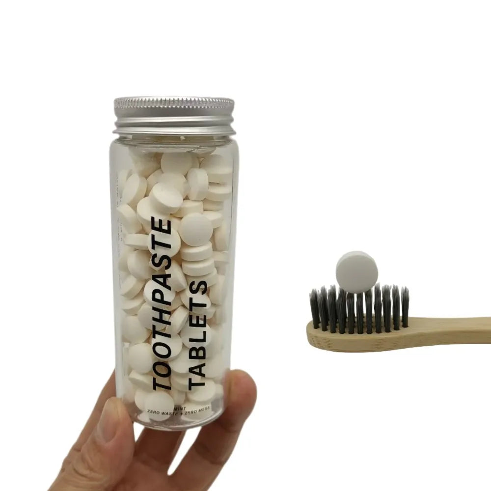 Privated Label Charcoal Toothpaste Tablets Eco Friendly Toothpaste Bits Teeth Whitening Top Seller