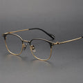 2024 Vintage Blue Light Titanium Optical Frames Women's Half Rim Eyeglasses Adjustable Eye Glasses Solid Spectacle Eyewear