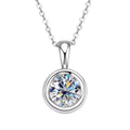 2ct Moissanite Necklace for Women Hexagon Cut Moissanite Diamond Necklace 14K Gold Plated Vermeil Classic Moissanite Pendant