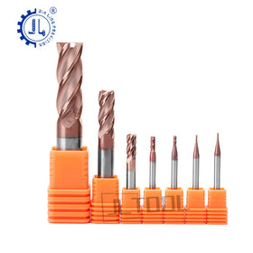 4 Flutes Square Flat Milling Cutter for Steel CNC High Precision Metal Four Flat End Milling Cutter