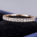 MSR-451 18k Rose Gold Fashion Jewelry Eternity Lab Diamond Ring